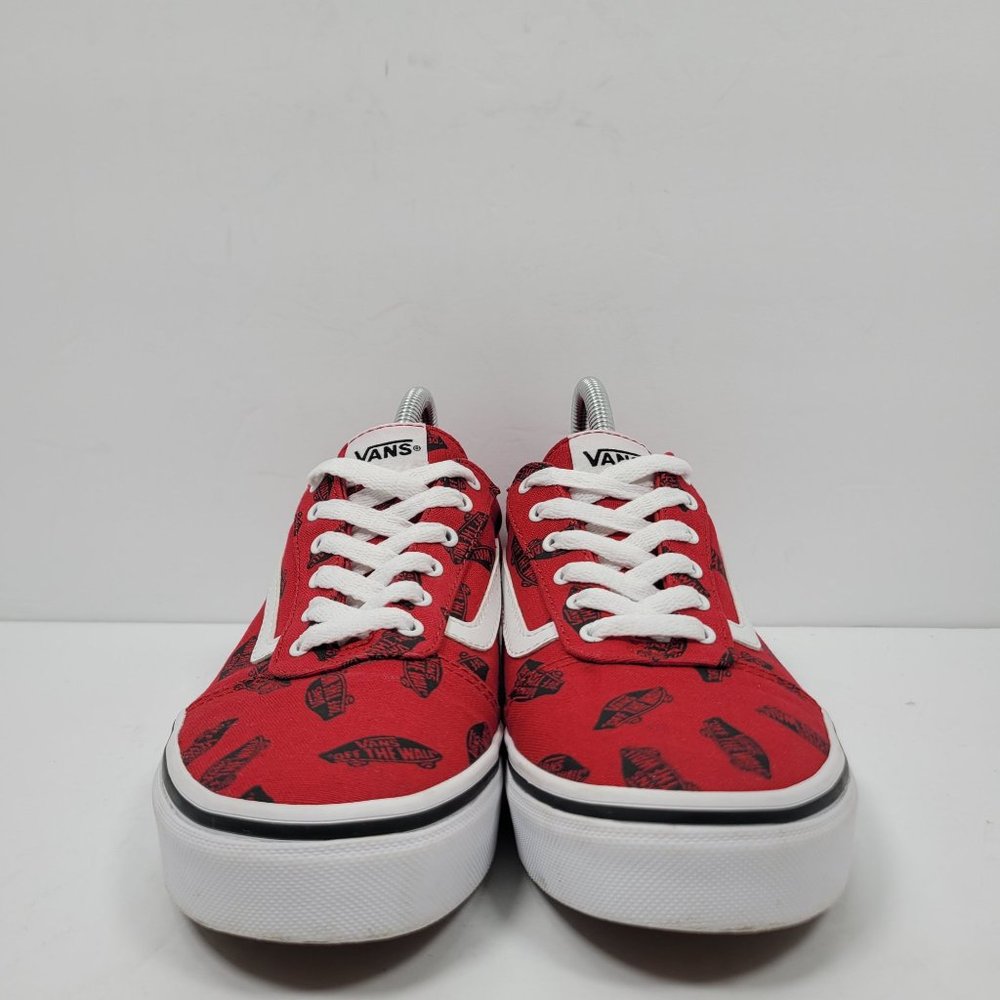 Vans Off The Wall Canvas Unisex Youth Red Black Shoes 500714 US Size 5 - Picture 3 of 8